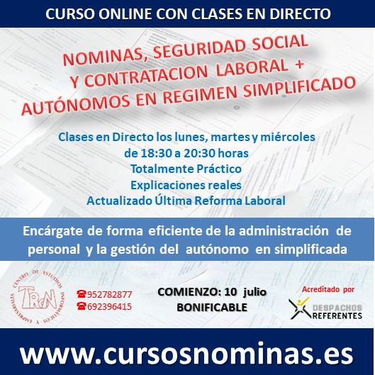 Curso Nóminas, Seguridad Social