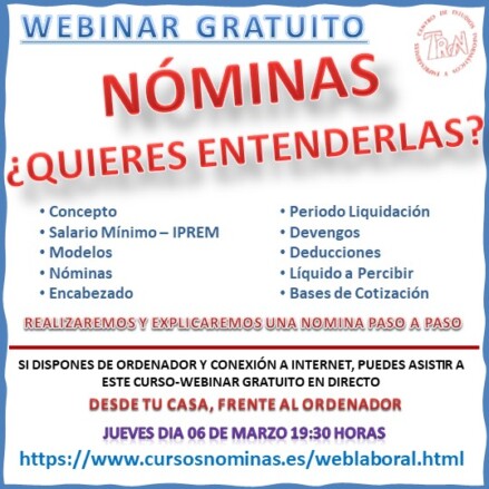 Curso Nóminas, Seguridad Social y Contratación Laboral